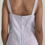 Love Bonito Pink Love Bonito Corset  Plaided Blouse