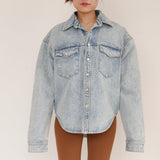 Wardrobe Blue Denim Jacket with Front Pocket