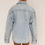 Wardrobe Blue Denim Jacket with Front Pocket