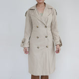 Brown Coat With Button Detail